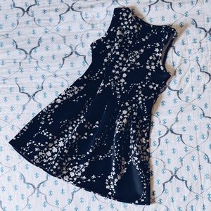 Ann Taylor Black Foral Dress